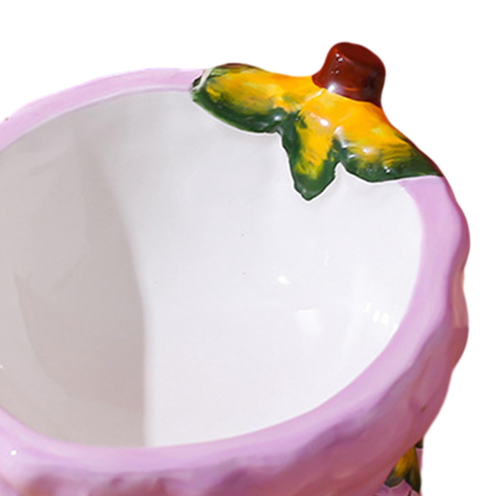 TOOYFUL Elevated Cat Bowls,Ceramic Bowls Stand for Food and Water,Dish for Cats and Puppy Indoor Non-Slip,Raised Pet Bowl Dishes,Grape Shape