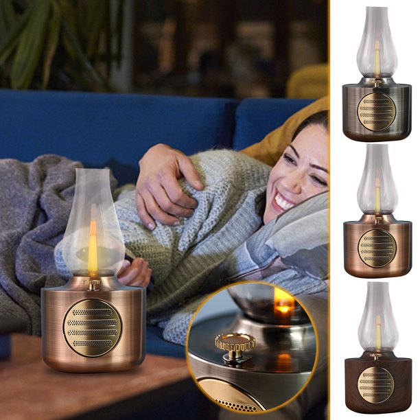 Lámpara de Queroseno Ganfancp Vintage Altavoz Bluetooth Luz de Camping