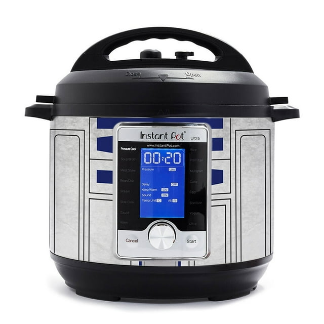 Wrap for Instant Pot Accessories 6 quart Ultra 10 in 1 Cover Sticker | Wraps fit InstaPot Ultra 10 in 1 6 Quart ONLY | Blue Droid Star
