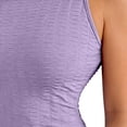 thumbnail image 4 of WRKEKC Bodycon Dresses for Women Solid Crew Neck Sleeveless Stretch Rib Fitted Midi Lightweight Summer Chic Soft, 4 of 6