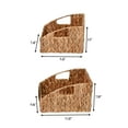 thumbnail image 4 of happimess Havanah Southwestern Hand-Woven Hyacinth Slanted Pantry Baskets with Handles, Natural (Set of 2), BSK1007A-2SET, 4 of 7