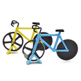 thumbnail image 3 of Cuchillo para pizza Cortador de pizza en forma de bicicleta Cuchillo para pizza de acero inoxidable Cuchillo para pizza de doble rueda, 3 of 4
