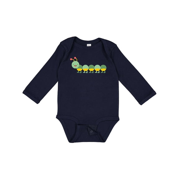 Inktastic Caterpillar 3 Boys or Girls Long Sleeve Baby Bodysuit