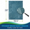 thumbnail image 2 of fafa-Polyester Filtre de Porte de Fourneau en Fibre Lavable pour Maisons Mobiles, Fabriquées et Modulaires (19.5 x 28), 2 of 4