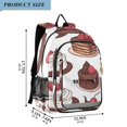 thumbnail image 2 of FORMRS Unisex School Backpack 17" Student Travel Bag with Laptop Compartment, White Chocolate Cakes, 2 of 7