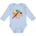 thumbnail image 3 of Inktastic Artist Palette and Brush Boys or Girls Long Sleeve Baby Bodysuit, 3 of 5