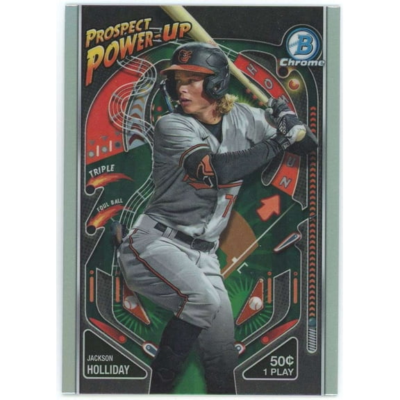 MLB 2024 Bowman Baseball Prospect Power-Up Jackson Holliday PP-5 (Rookie)