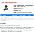 thumbnail image 2 of Brake Master Cylinder - Compatible with 1985 - 1991 Subaru XT - Centric, 2 of 2