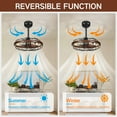 thumbnail image 6 of OUTON Ceiling Fans with Lights and Remote, Caged Farmhouse Ceiling Fan Lights, Rustic Industrial Ceiling Fan with Light for Patio Living Room Bedroom, 6 of 8