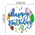 thumbnail image 2 of Happy Birthday Stickers Roll 1" Round Birthday Gift Wrapping Stickers 1000pcs Self Adhesive Happy Birthday Envelope Seals Birthday Stickers for Cards for Business Boutiques, 2 of 8
