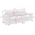 thumbnail image 7 of 79" Multi-functional Storage Loveseat Sofa Couch,Teddy Upholstered 3 Seat Sofa for Living Room,Bedroom,Office,LIGHT GREY, 7 of 7