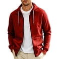 thumbnail image 3 of GrmtClth Mens Hoodies Zip Up Lightweight Long Sleeve Full Zip Casual Loose Hooded Sweatshirts Drawstring Sports Jackets Streetwear with Pockets XL, 3 of 9