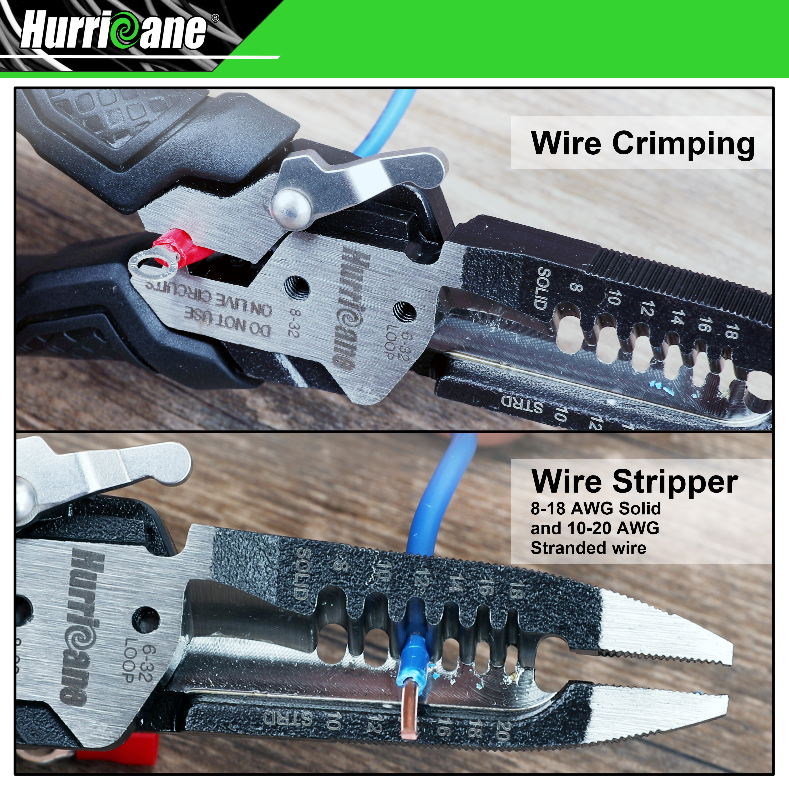 6-in-1 Wire Stripper Crimping Tool,Multifunctional Electrical Pliers for Cable Stripper