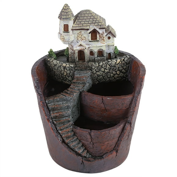 Boaby Plant Pot Creative Resin Succulent Plant Pot Container Herb Flower Basket Planter Home Garden Decor(A)