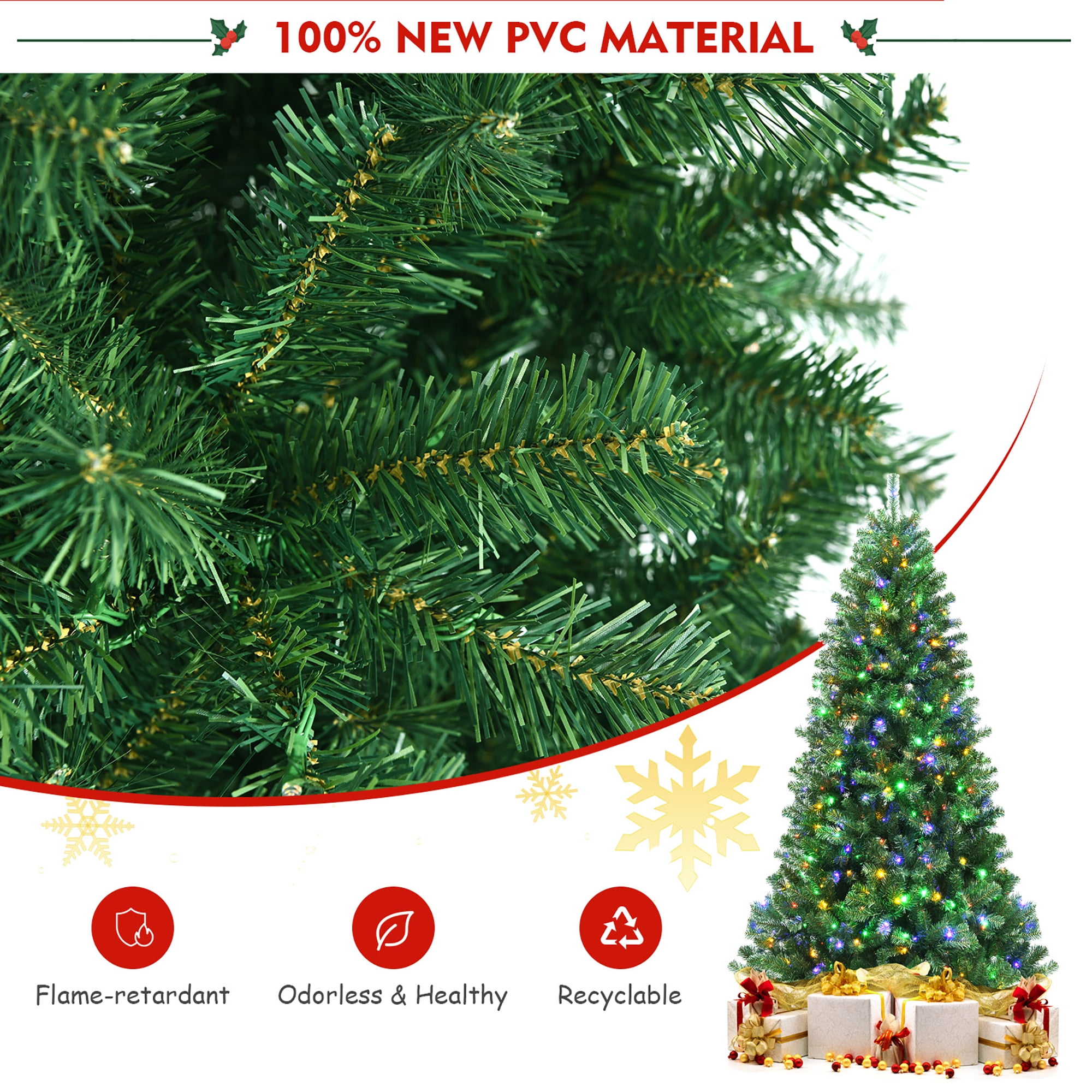 7FT PreLit Christmas Trees with Remote Control on Sale