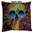 thumbnail image 2 of ZKGK Skull Art Reversible Mermaid Sequin Pillow Case 16x16 inches, 2 of 3