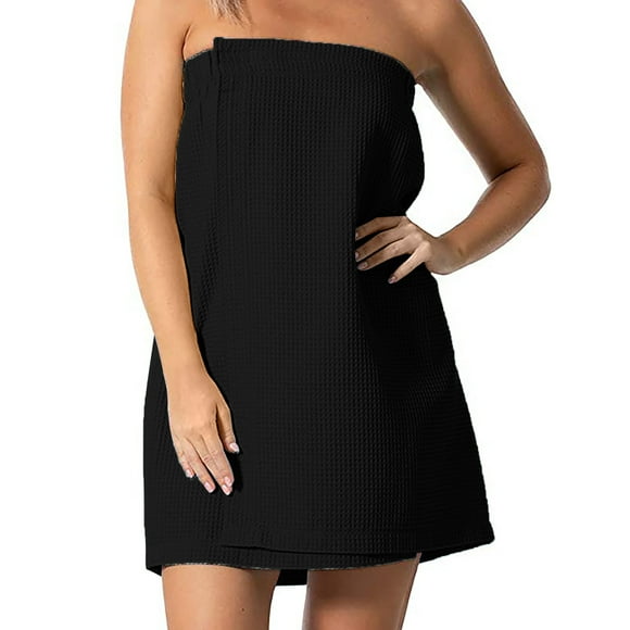 Toalla envolvente de spa para mujer con cierre ajustable, mezcla de poliéster ligera y altamente absorbente para un secado rápido, perfecta para piscina, playa y uso posterior a la ducha en