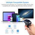 thumbnail image 4 of Eyoyo 2D Finger Ring Barcode Scanner, Mini Wearable 3-in-1 USB Wired & 2.4G Wireless & Bluetooth Scanner, Image 1D QR Bar Code Reader PDF417 Data Mat, 4 of 9