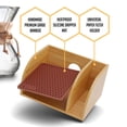 thumbnail image 3 of HEXNUB – Organizer Stand, Compatible with Chemex Coffee Makers, Fits Collar and Handle Carafes, Fits Bodum and Coffee Gator, Holds Coffee Maker and Filters, Silicone Dripper Mat, C, 3 of 5