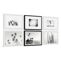 Black and White Summer Hexaptych