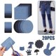 thumbnail image 3 of 20 parches termoadhesivos para tela vaquera (5 colores) - Alta calidad para reparar ropa y vaqueros - Decoración de moda, 3 of 5