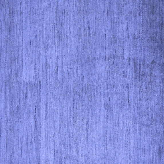 Ahgly Company Indoor Square Abstract Blue Modern Area Rugs, 6' Square