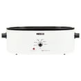 NESCO 18Qt 1,450Watt Roaster with Porcelain Cookwell, White