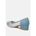 thumbnail image 3 of Orami Rhinestone Detail Denim Ballerinas, 3 of 6