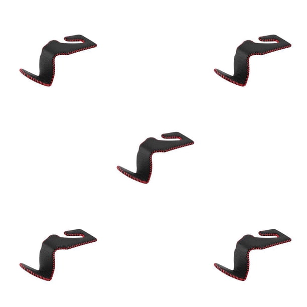 Sidaley Colgador trasero para asiento de vehículo, ganchos de cuero, abrigos colgantes, soporte para comestibles, repuesto Interior de Type2 NO2