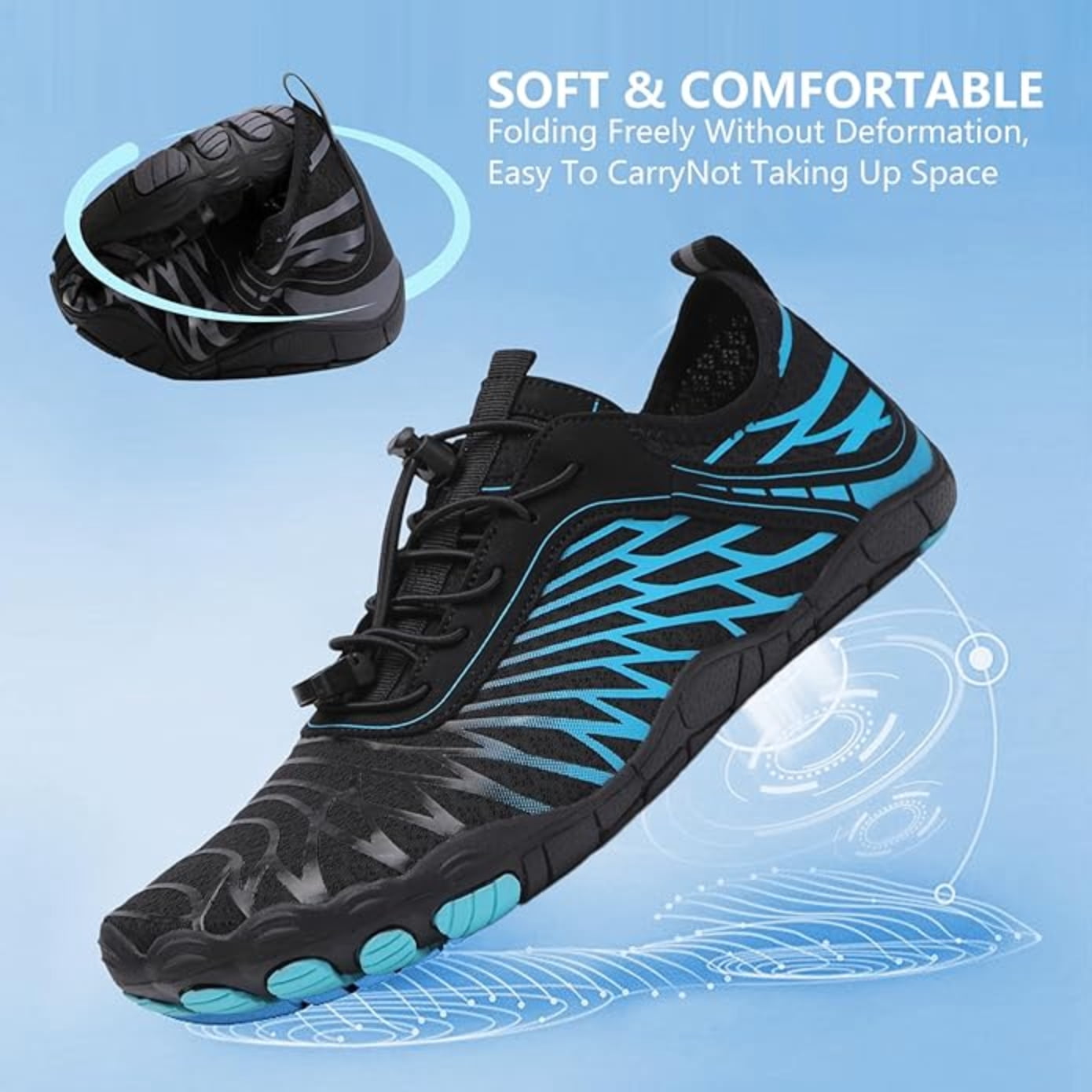 ChiVerve Hiking Barefoot Shoes for Women Men Breathable & Non-Slip Athletic Footwear Wide Toe Water Shoes,Designed for Walking,Running&Swimming