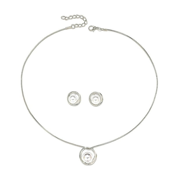 Conjunto de joyería de boda Yinane collar de cadena larga