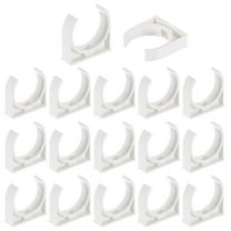 18Pcs Water Pipe Clamps Clips, U-Shaped Holder Buckles for 40mm OD, White