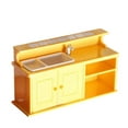 thumbnail image 1 of Muebles de cocina de plástico en miniatura modernos a escala 1:12 para casa de muñecas. Contador del gabinete, 1 of 9