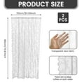 thumbnail image 2 of Dznils White Lace Sheer Curtains 72 inch Long 2 Panels, Rod Pocket Sheer Window Drape, 60" W x 72" L, 2 of 11