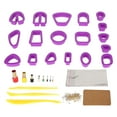 thumbnail image 2 of Clay Cutters Set, 129 Pieces, Easy To Use,  Plastic, Safe Design, Multipurpose, DIY Gift, For Jewelry Making, Clay Earrings, , Fondants, 2 of 8