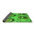 thumbnail image 2 of Ahgly Company Indoor Round Abstract Green Modern Area Rugs, 4' Round, 2 of 4