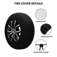 thumbnail image 3 of Kdxio Spare Tire Cover for RV Trailer, Waterproof Wheel Cover,Camper Spare Tire Cover Fit for Rv SUV Truck Travel Trailer 14 inch-Mandala, 3 of 8