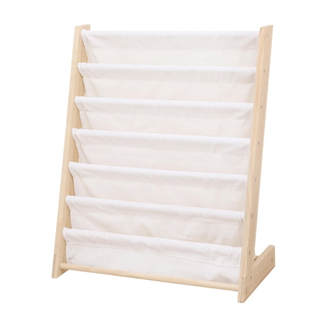 veasfak Children Book Rack Storage Bookcase Classroom Gift Kids Bookshelf Wood 75cmx30cmx79cm