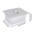 thumbnail image 3 of Miumaeov 4 Packs Stainless Hotel Panel with Lid, Steam Hotel Pan for Catering Parties (1/2 Size x 6" Deep), 3 of 11