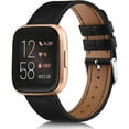 thumbnail image 1 of Bracelets Classiques en Cuir Véritable pour Fitbit Versa 2 Versa Lite, 1 of 8