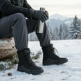 thumbnail image 6 of Ecetana Snow Boots for Men Winter Warm Fur Lined Ankle Boots Outdoor Hiking Shoes, 6 of 7
