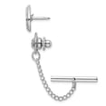 thumbnail image 2 of Barre d'Épingle de Revers de Chaîne Tactique Ovale Perlée Gravable pour Cravate, 2 of 7