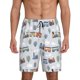 thumbnail image 1 of Fotbe Trains And Cactuse Pantalones Cortos de Pijama para Hombre, Ropa de Dormir, Pantalones de Pijama Cortos para Hombre-3X-Large, 1 of 6