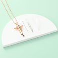 thumbnail image 6 of Paw Print Cross Cremation Jewelry for Pet Infinity Cross Urn Necklace for Ashes Keepsake Loved One, 6 of 7