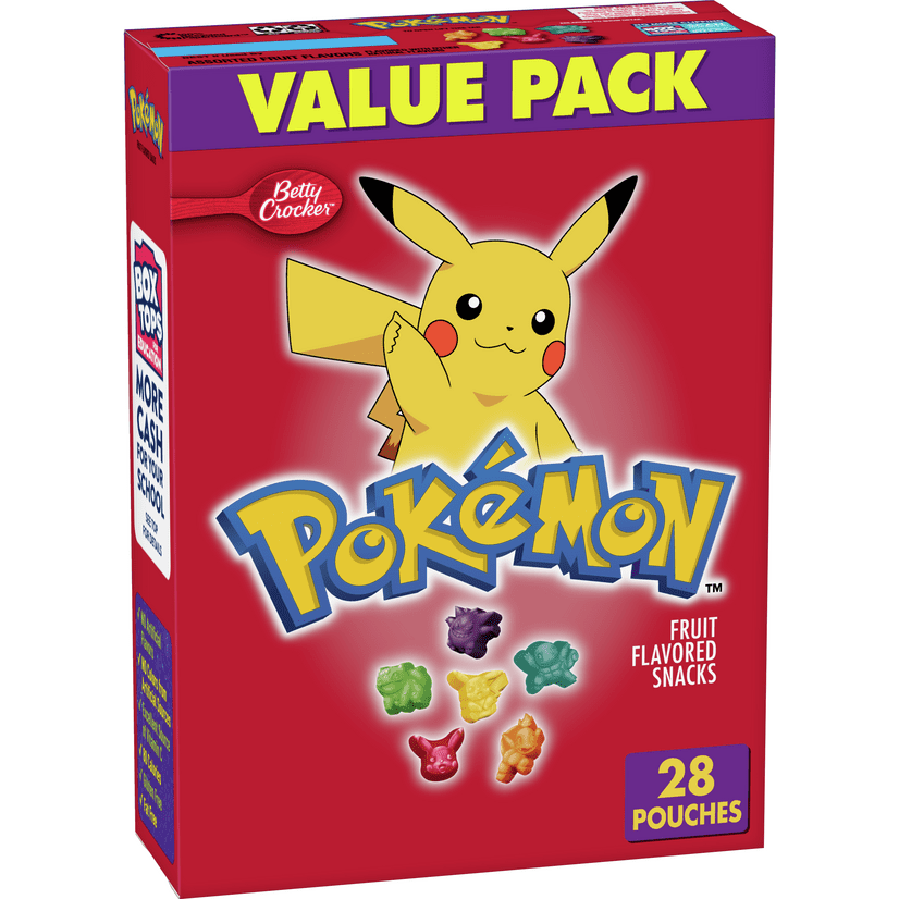 Betty Crocker Nintendo Pokémon, Fruit Snacks, 20 ct, 16 oz - Walmart