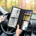 thumbnail image 6 of FINPAC Car Registration & Insurance Card Holder, Glove Box Card Organizer Wallet, Car Document Holder for Cards, Driver License & other Essential Documents, Black, 6 of 7