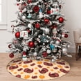 thumbnail image 5 of Pofeuu Thanksgiving Turkey and Pumpkin Print Christmas Tree Skirt, Merry Christmas Skirt Xmas Tree Ornaments for Xmas Holiday Party Decorations-48", 5 of 7