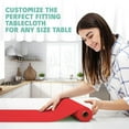 thumbnail image 3 of Tablecloth Roll  54" X 110' Red Premium Plastic Table Cloths with Cutter Box - Cut to Size Cutter - Decorative Rectangle Table Cover Smooth Tablecloth - Disposable Table Cloths for Parties, Weddings., 3 of 7