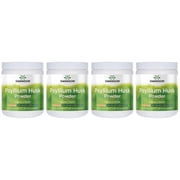Swanson Psyllium Husk 12 Ounce (340 g) Pwdr 4 Pack