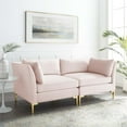 thumbnail image 4 of Modway Ardent Performance Velvet Loveseat in Pink, 4 of 8